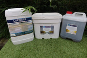 Surface Algae Attack Bundle (Large)—20L Cupricide Algaecide, 20kg Biostim Tablets, 20L Accelerator